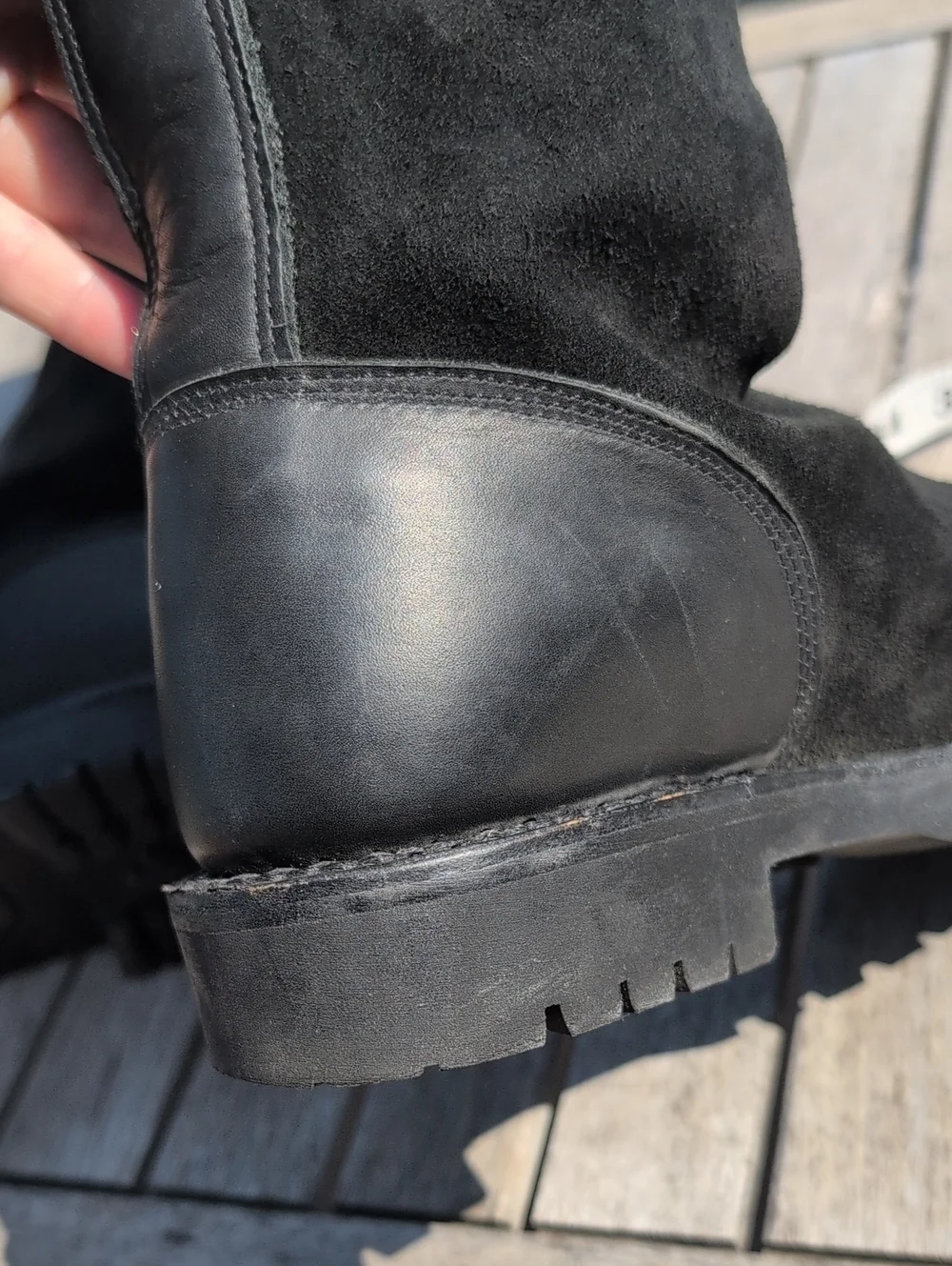 Penelope Chilvers Black Suede Tall Tassel Boots 36